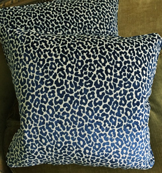 Schumacher Timothy Corrigan Leopard Velvet Fabric Custom