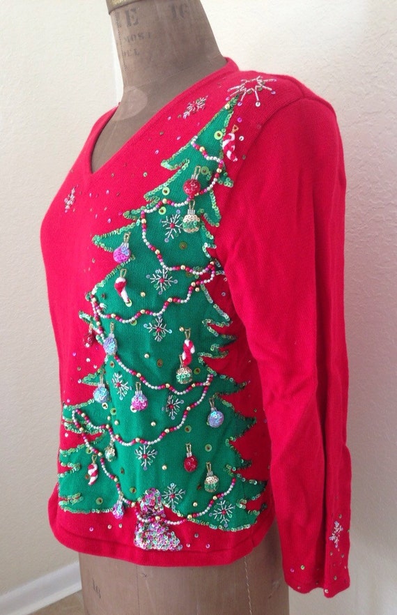 ugly pink christmas sweater size medium ugly pink christmas sweater size medium