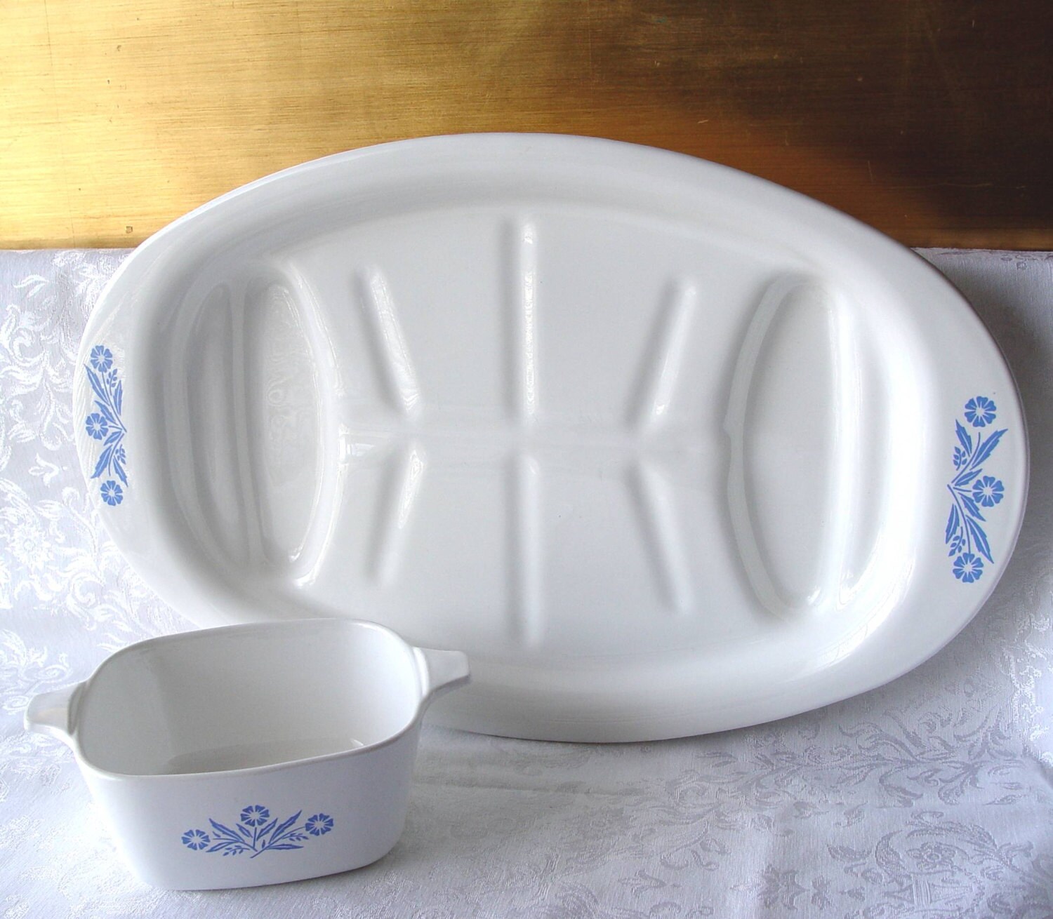 Vintage Corning Ware Corningware Blue Cornflower Pattern