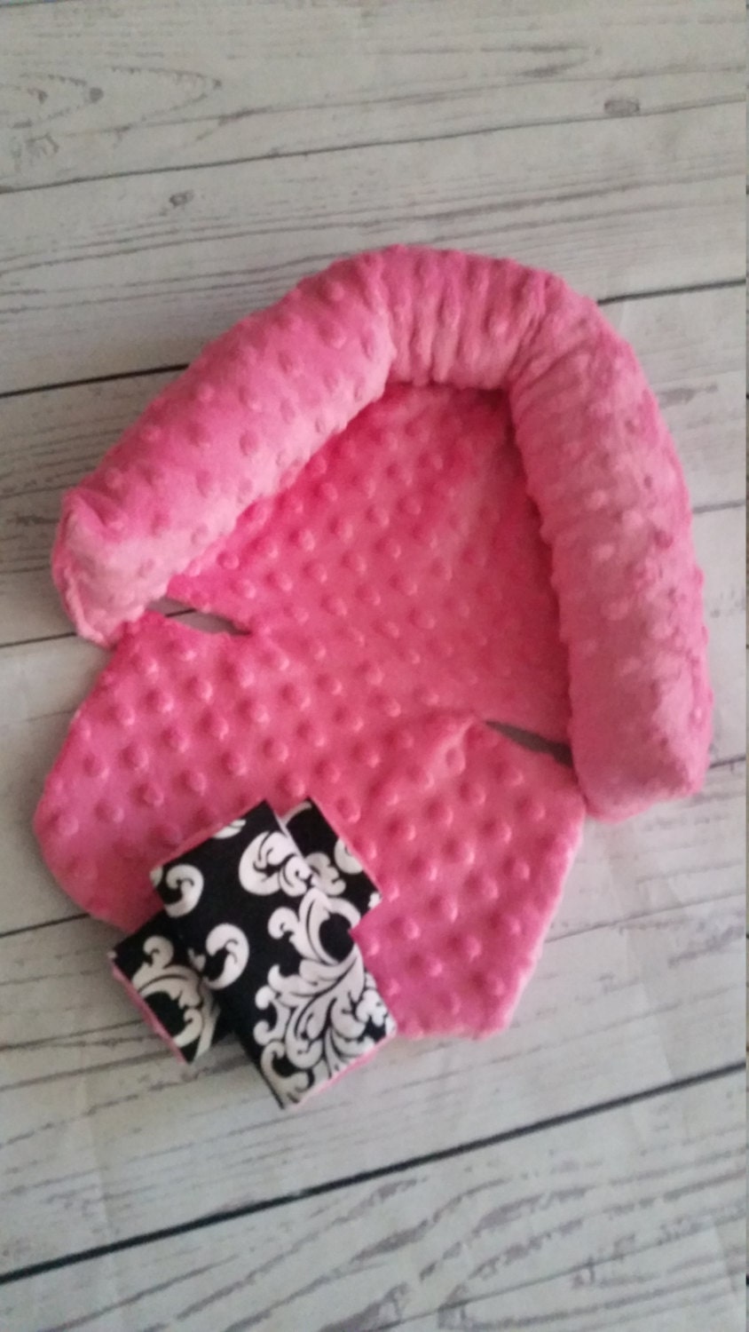 Carseat Canopy Head Support and Strap Covers for Infant