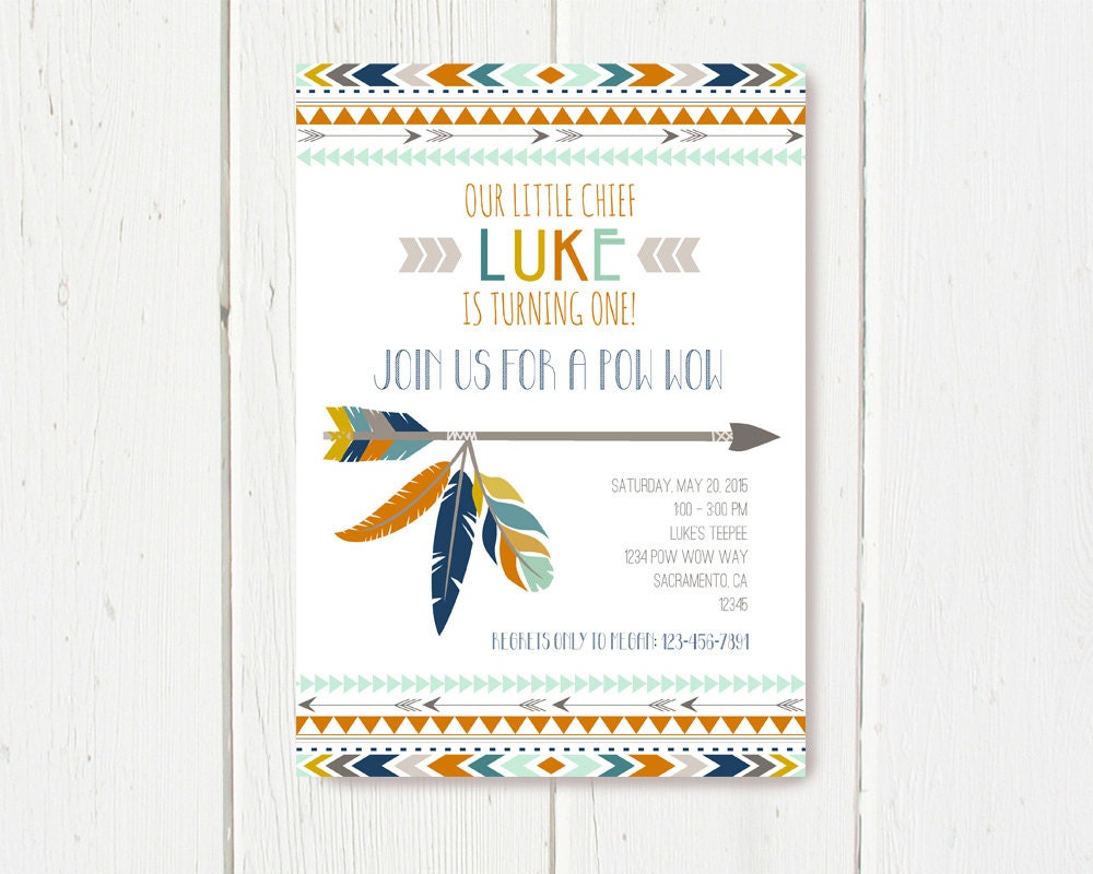 Tribal Birthday Invitation