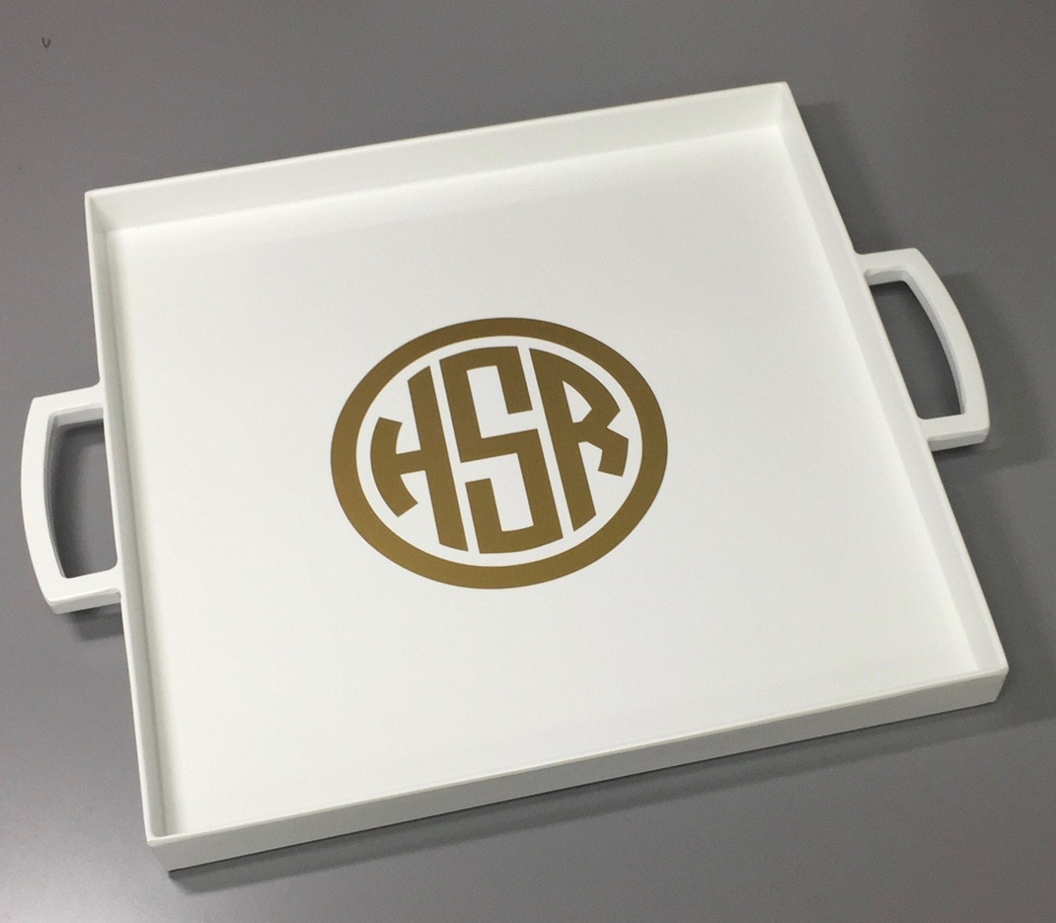 Serving Tray Monogram Tray Personalized Wedding Gift