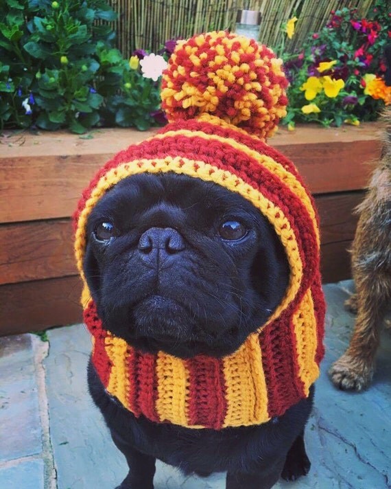 The Harry Potter hat. Gryffindor costume hat snood by cheekychumy