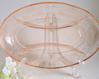 Glass relish dish | Etsy