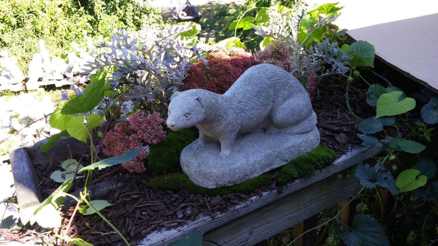 Concrete WALKING FERRET Statue