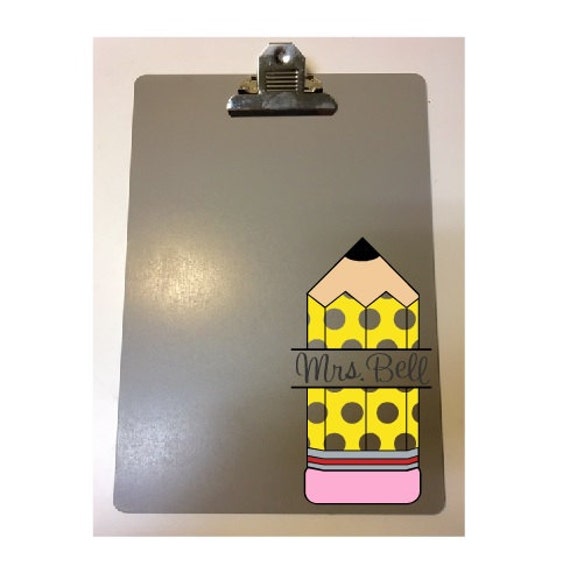 Teacher Clipboard Teacher Appreciation by BrownEyedCuties on Etsy