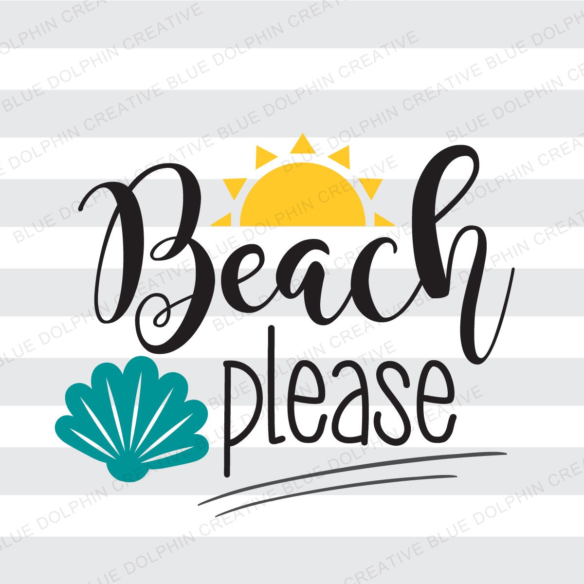 Download Beach Please SVG png pdf / Cricut Silhouette cutting files
