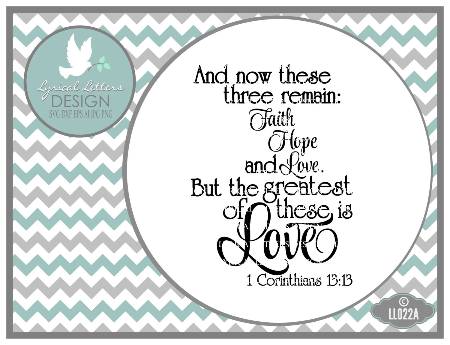 Download Corinthians 13:13 Greatest of These LL022 A Vector