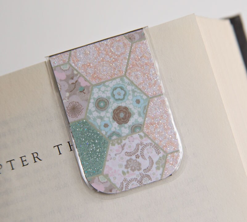 Bookmark Laminated Patchwork Quilt Teacher Christmas