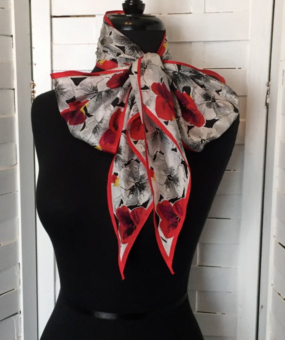 Oscar De La Renta Vintage Silk Scarf