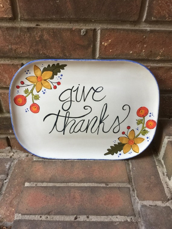 Give Thanks Thanksgiving Platter