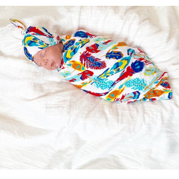 Neutral Baby Blanket Swaddling Blanket Lil Cleo