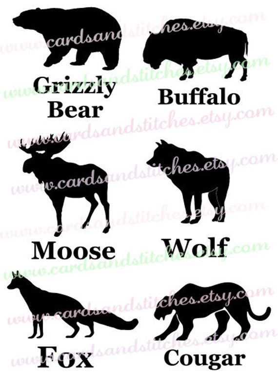 Download Wild Animals SVG Wildlife SVG Digital SVG File Cricut