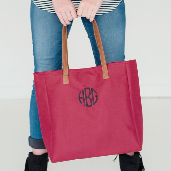 Monogram Shoulder Bags Initials Tote Bag by SerenityoftheSouth