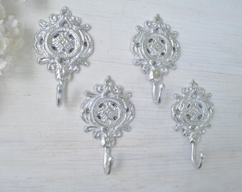 1 Ornate Cast iron Hook, Coat hook, Towel Hook, Ornate Key Hook