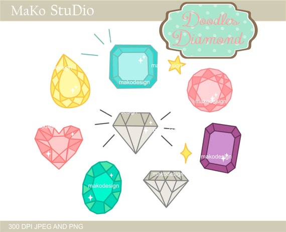 Diamond clip art jewelry clip art cute DIAMOND Digital clip