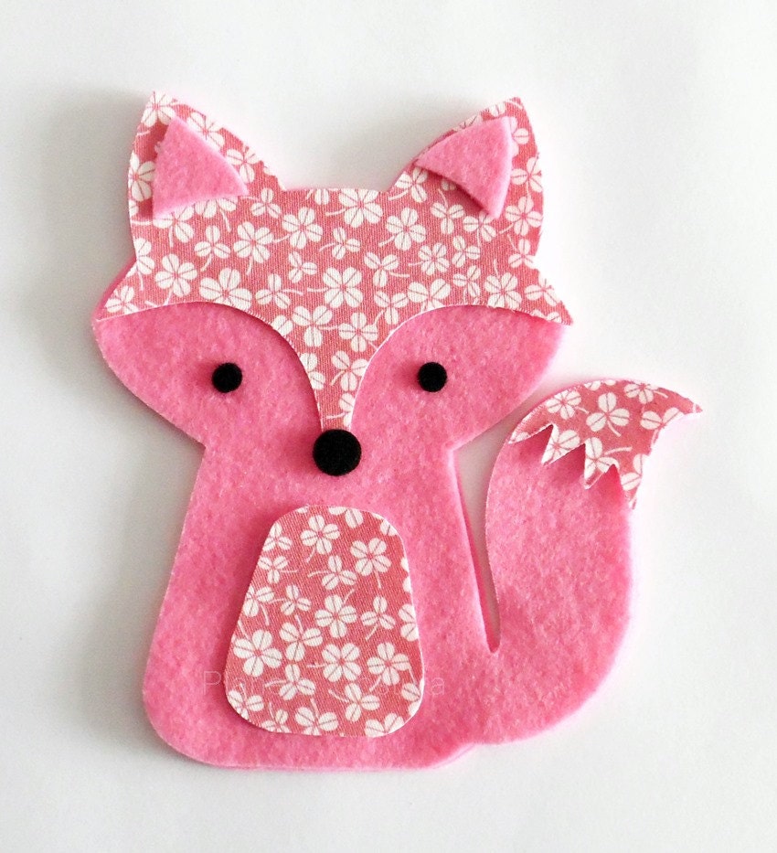 Pink Fox Sewing Kit, Felt HandSewing Kit Craft Felt Sewing Kit, Kid