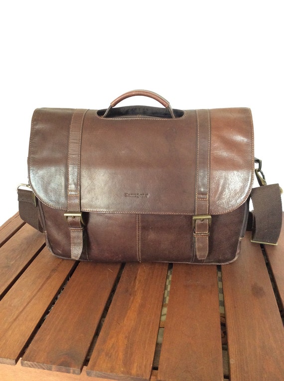 samsonite mens leather classic messenger