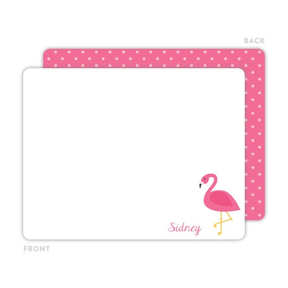thank you template with flamingo images