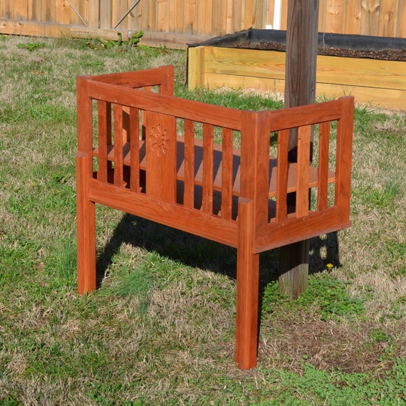 Cherry SlatSided Sidecar Style Baby Bed by RosetteCustomFurnitu