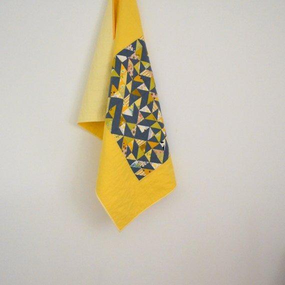 Yellow Baby Quilt Modern Baby Quilt Yellow Crib Quilt