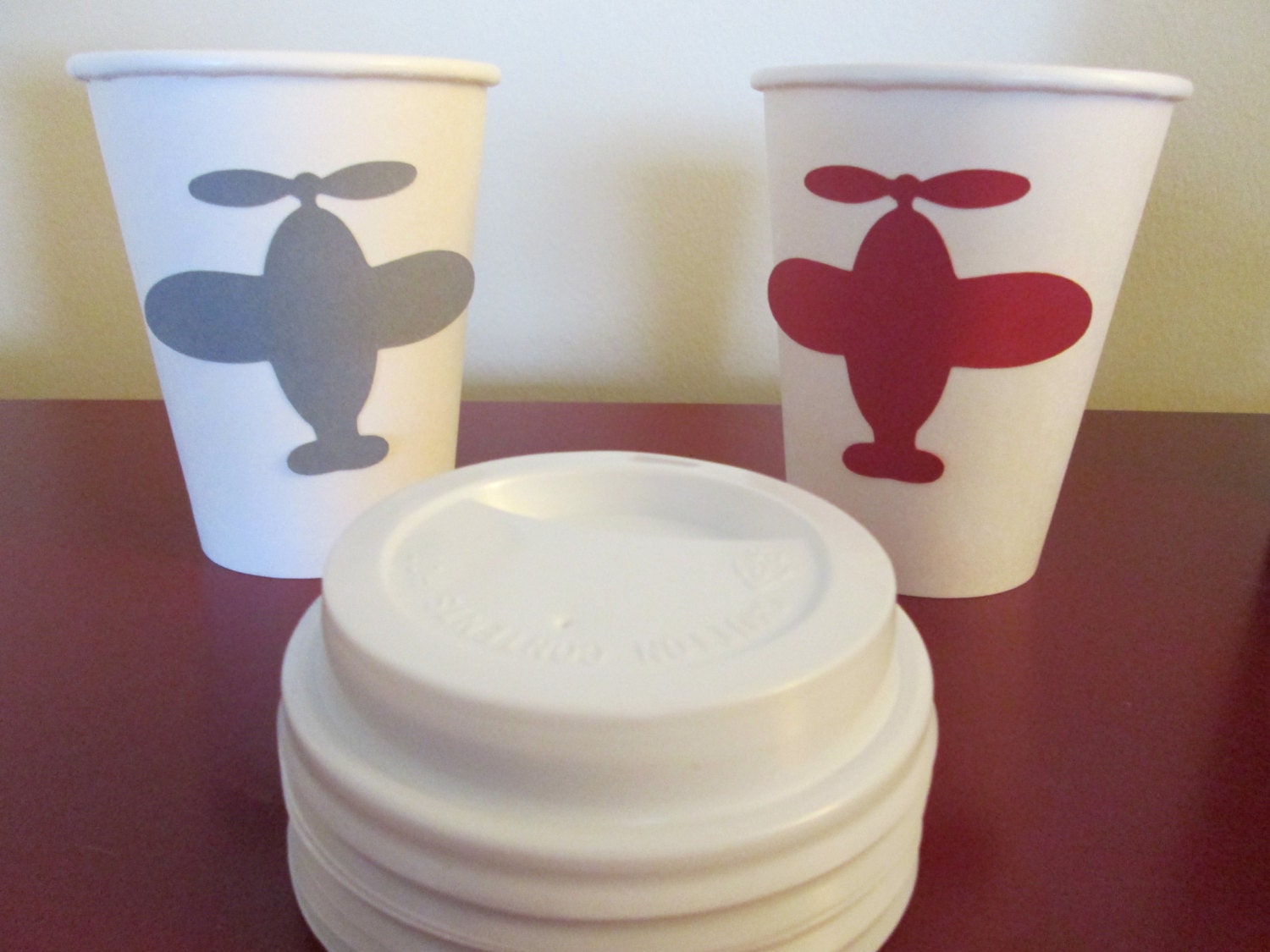 Airplane Disposable Coffee CupsCoffee BarParty by MoosesCreations