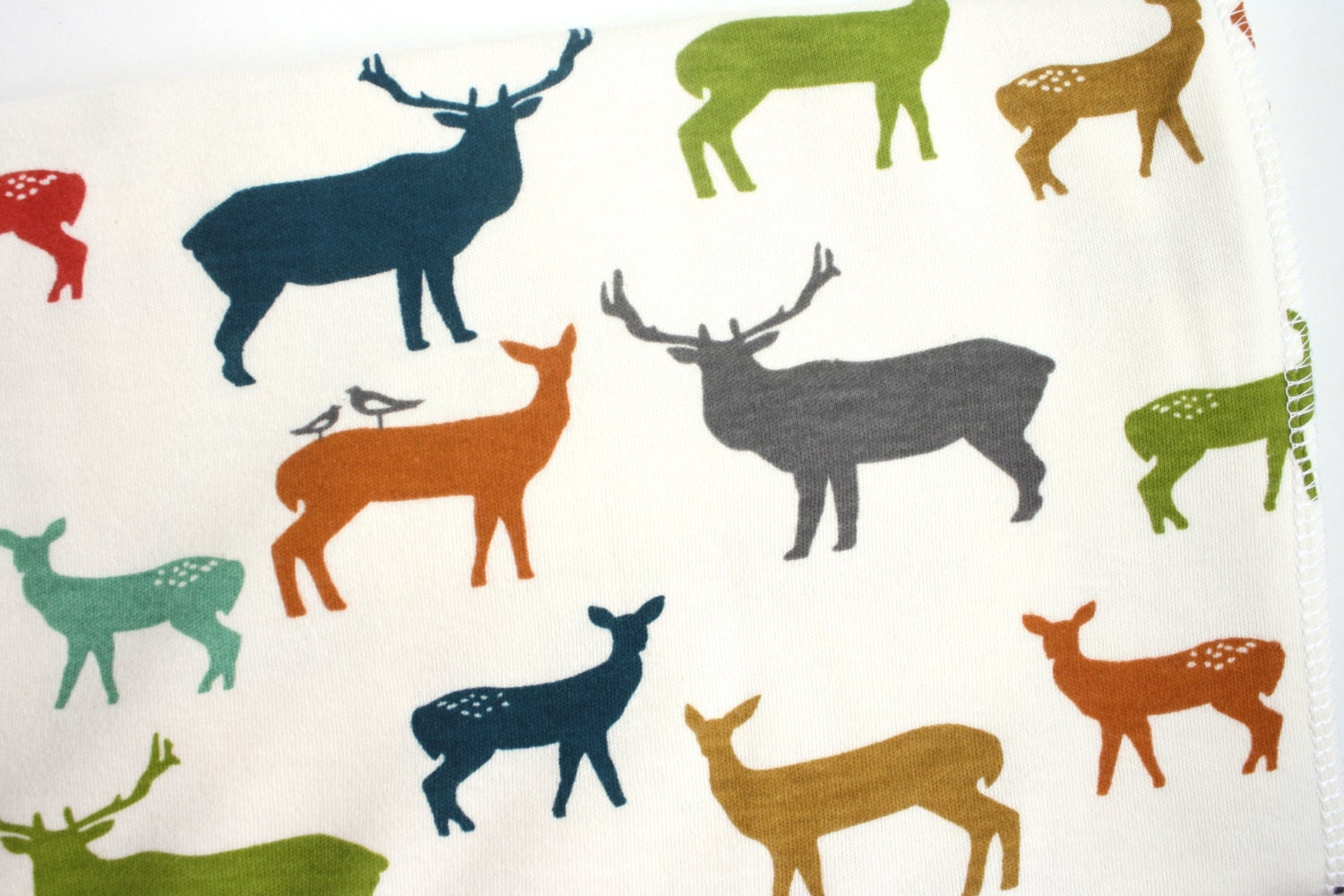 Organic Baby Blanket Elk Deer Baby Blanket Organic Swaddle
