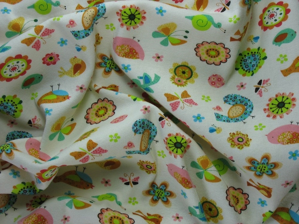 Soft Knit Fabric for Children Cotton Interlock Fabric Soft