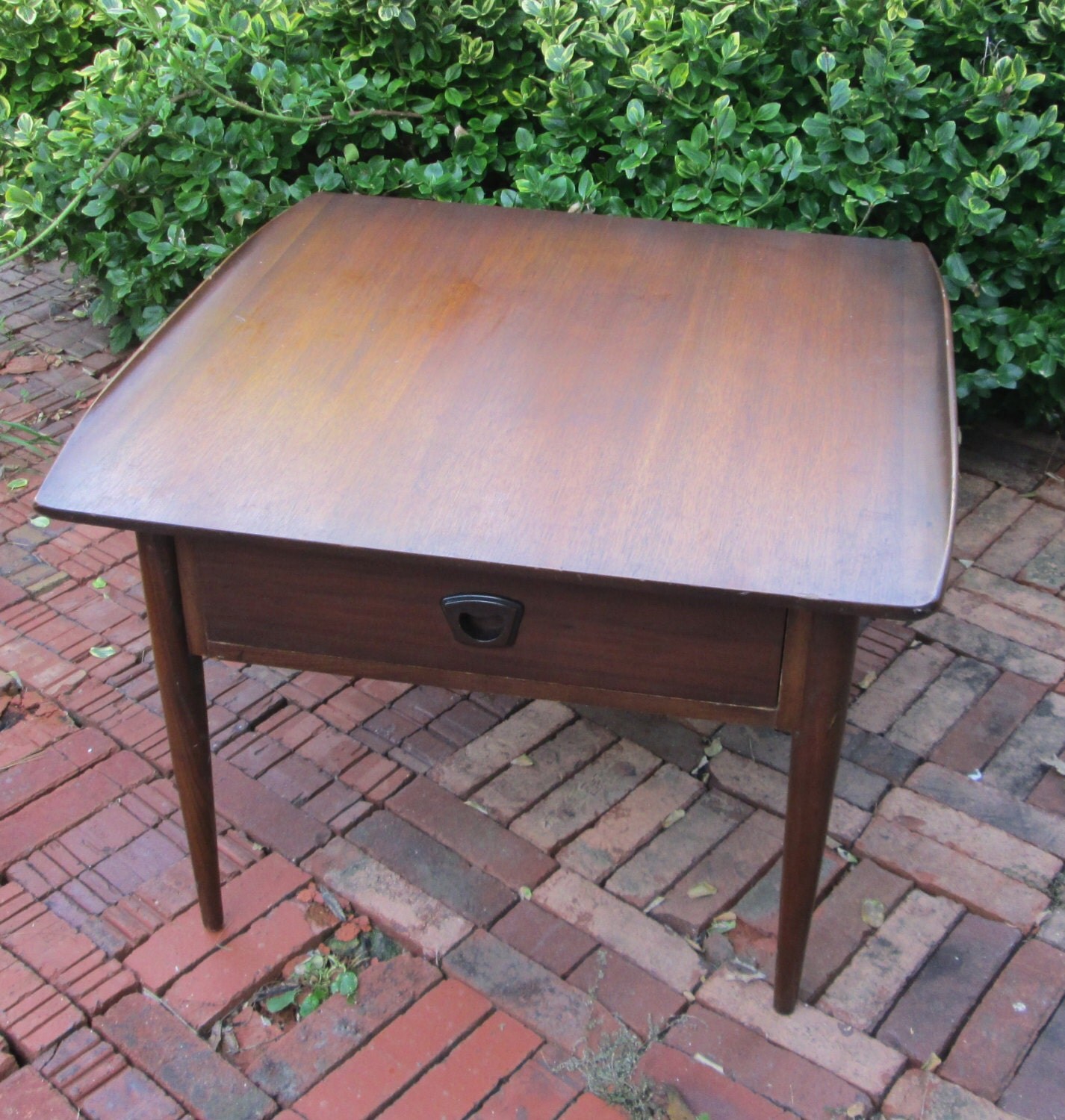 Vintage 1960’s Bassett Curved Edge Surfboard End Table Haute Juice