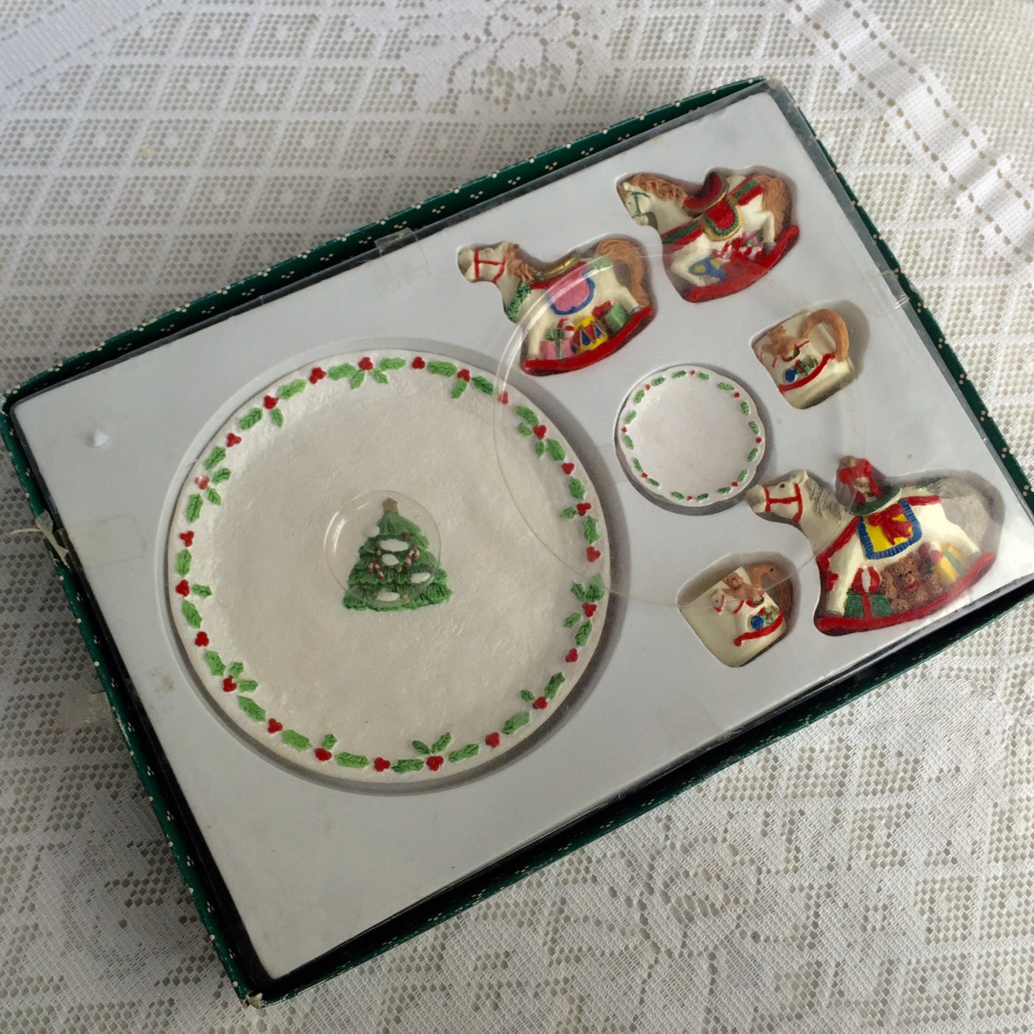 christmas miniature tea sets