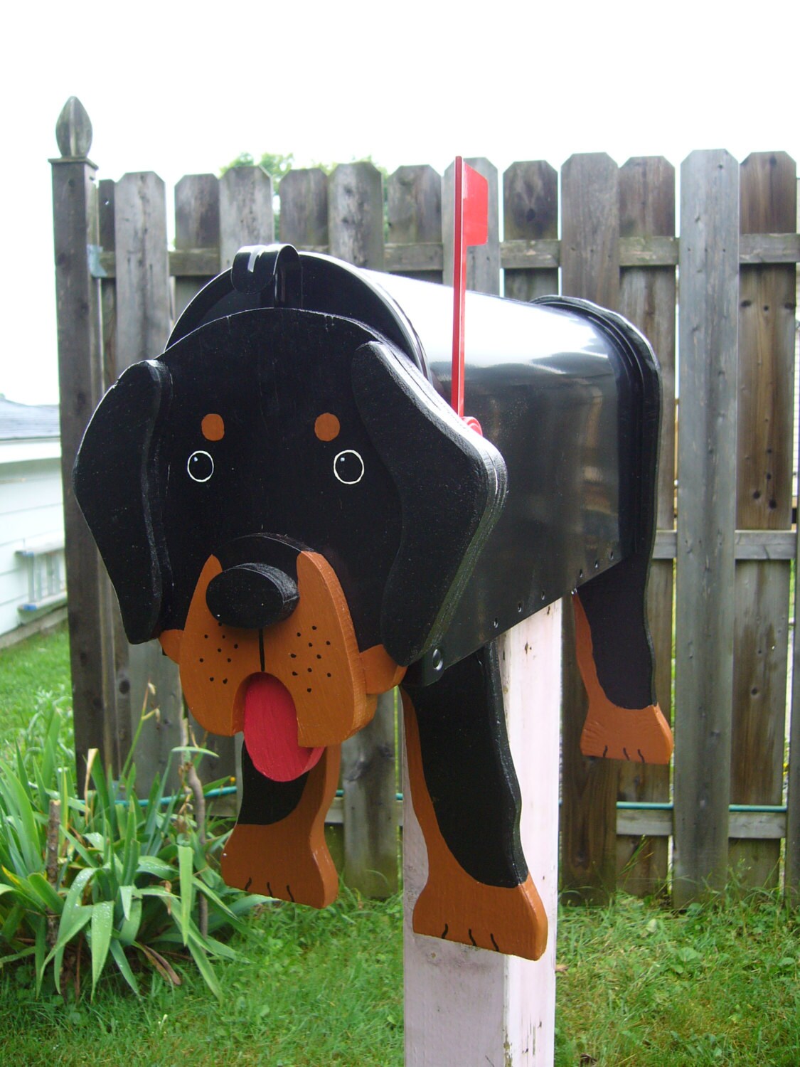 Dog mailboxes Rottweiler mailbox