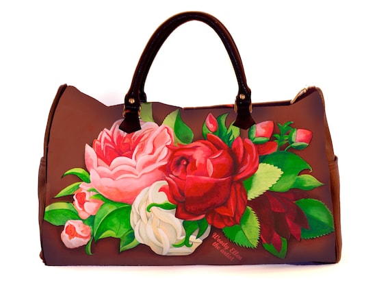 Travel bag,Red Paris,weekend bag,birthday gift,gifts for her,gifts for mom,Woody Ellen handbag,christmas gifts,christmas gift ideas,gifts