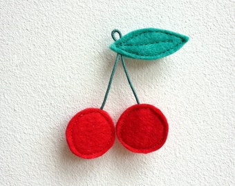cherry brooch