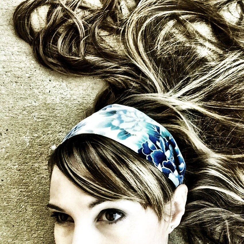 Fabric Headbands for Women bandana silk Japanese by jerseymaid