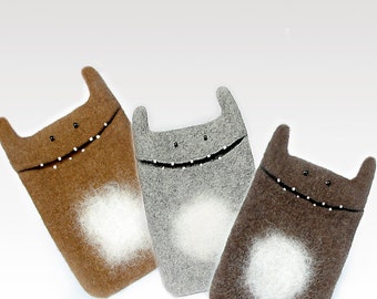 Kindle cases, e-Reader cases, wool Monster, eco-friendly, case for Kindle Voyage, Kindle Paperwhite, Kindle Fire, Kindle Oasis