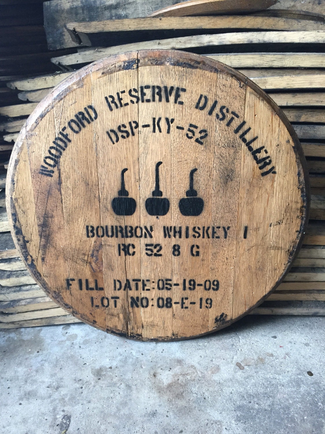 Woodford Reserve bourbon whiskey barrel head