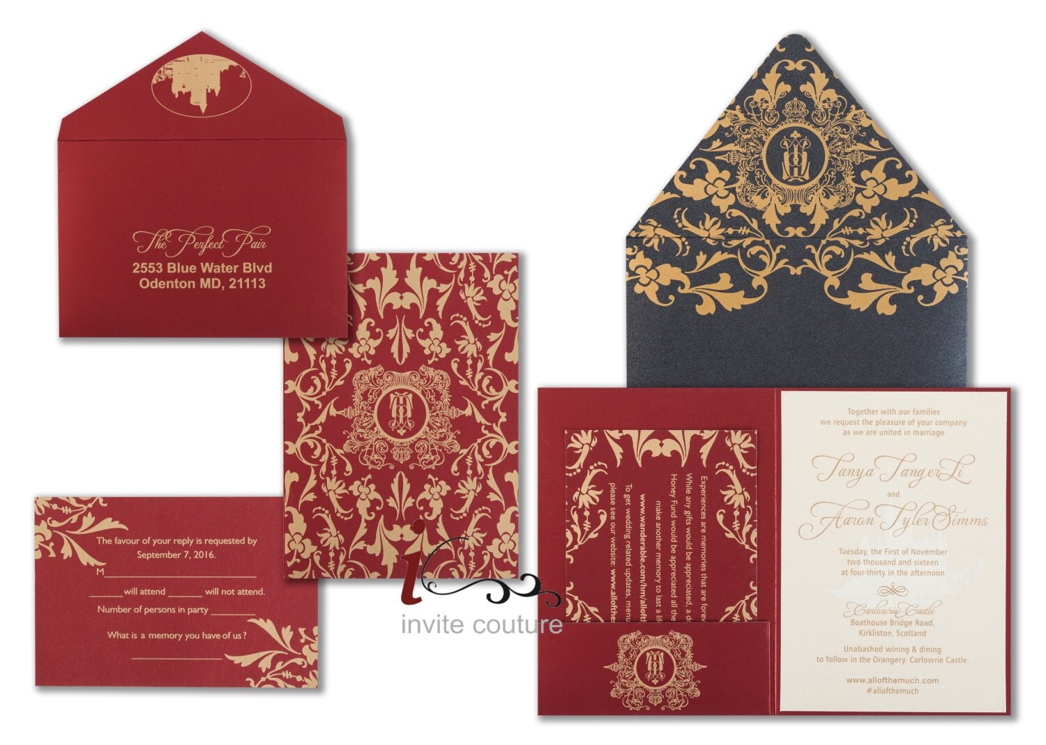 Custom Luxury Invitations Laser Cut Die Cu Modern