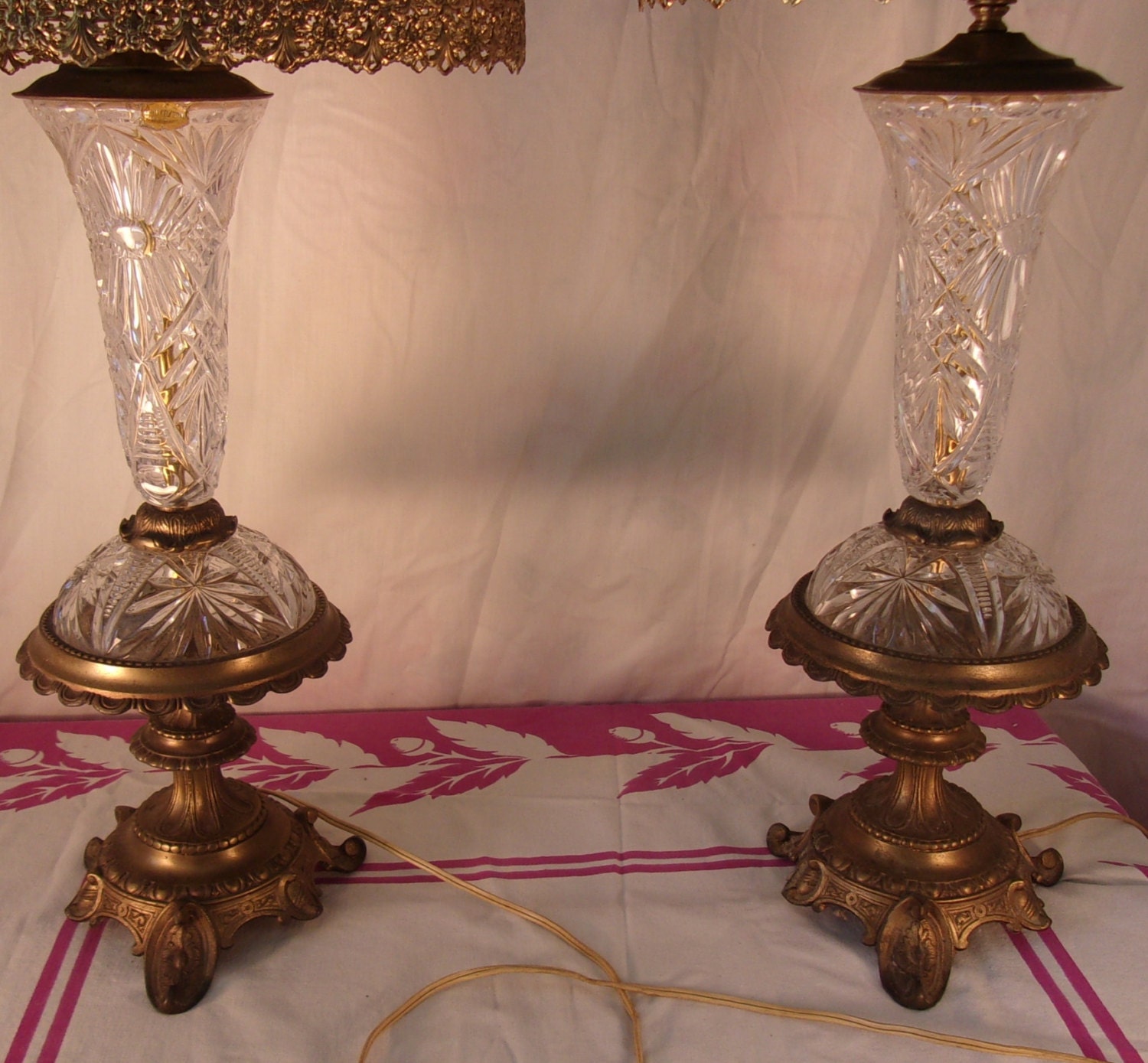 Lead Crystal Lamps Us German Zone All Original