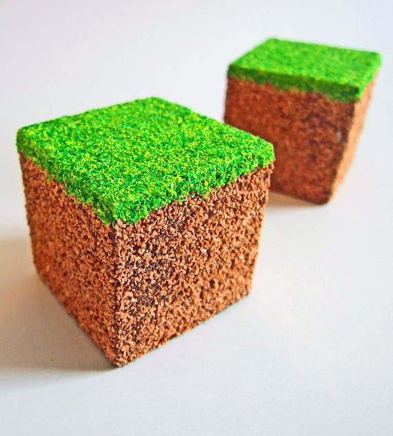 Minecraft Inspired Realistic Grass Block