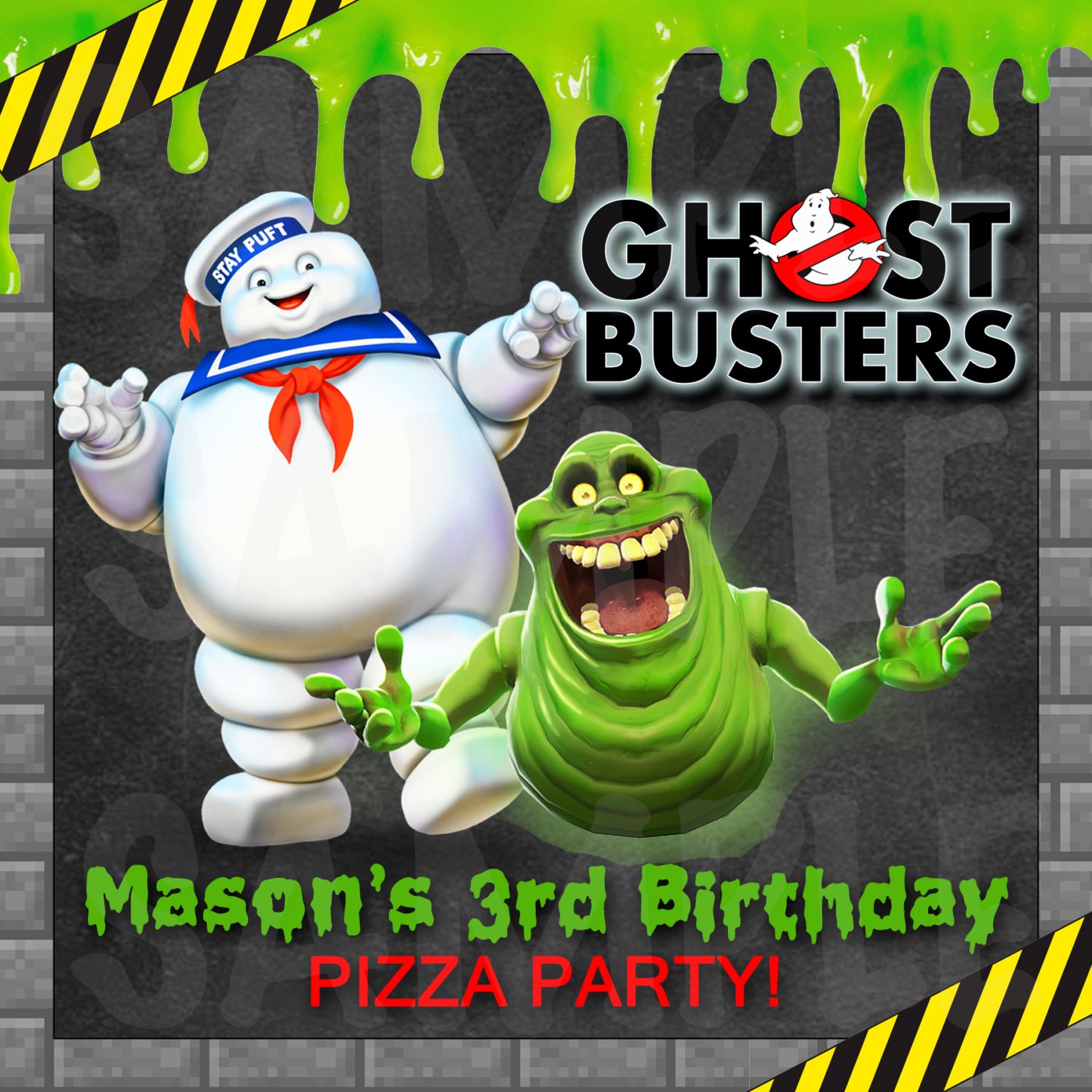 Ghostbusters Inspired Boys Birthday Party Set Printable File