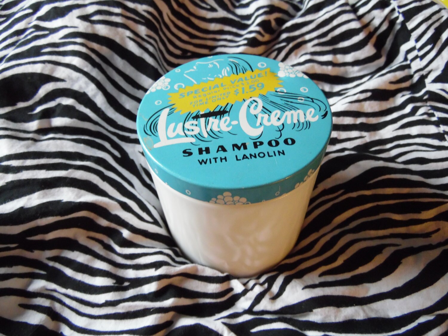 Lustre creme shampoo jar