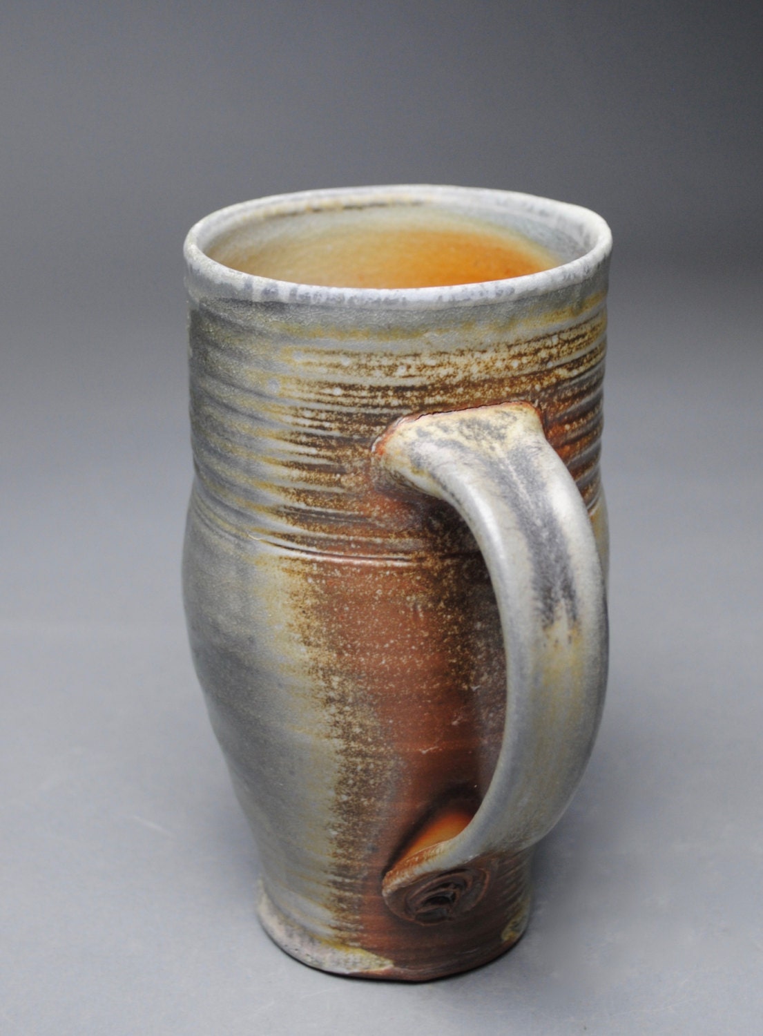 Clay Coffee Mug Beer Stein Wood Fired E21 by JohnMcCoyPottery