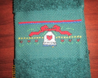 Christmas Bell Fingertip Towel