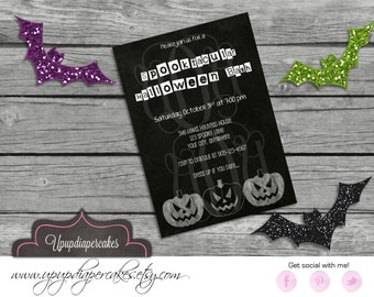Halloween Invitation--Children Halloween--Halloween Birthday Invitation--Halloween Invite--Digital Invitation--Costume Party--Printable--DIY