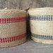 Natural Jute Webbing, Black Stripe & Red Stripe Webbing, Burlap Garland Ribbon, Primitive, Rustic Christmas Decor, REBLBUWEB