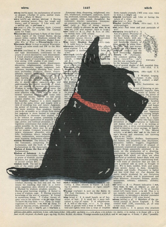 Scottie Dog Dictionary Print Scottish Terrier Dog by ArchyScottie