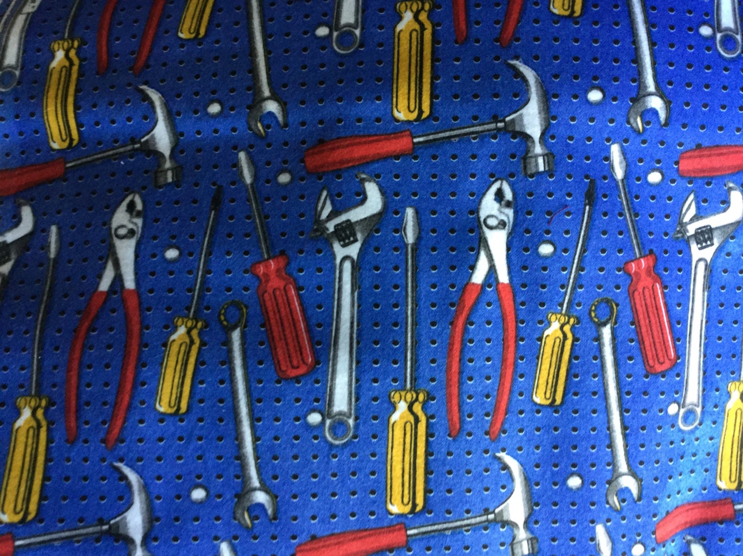 FLANNEL - Tool Fabric - Tool Flannel - Father's Day Fabric - Handyman ...