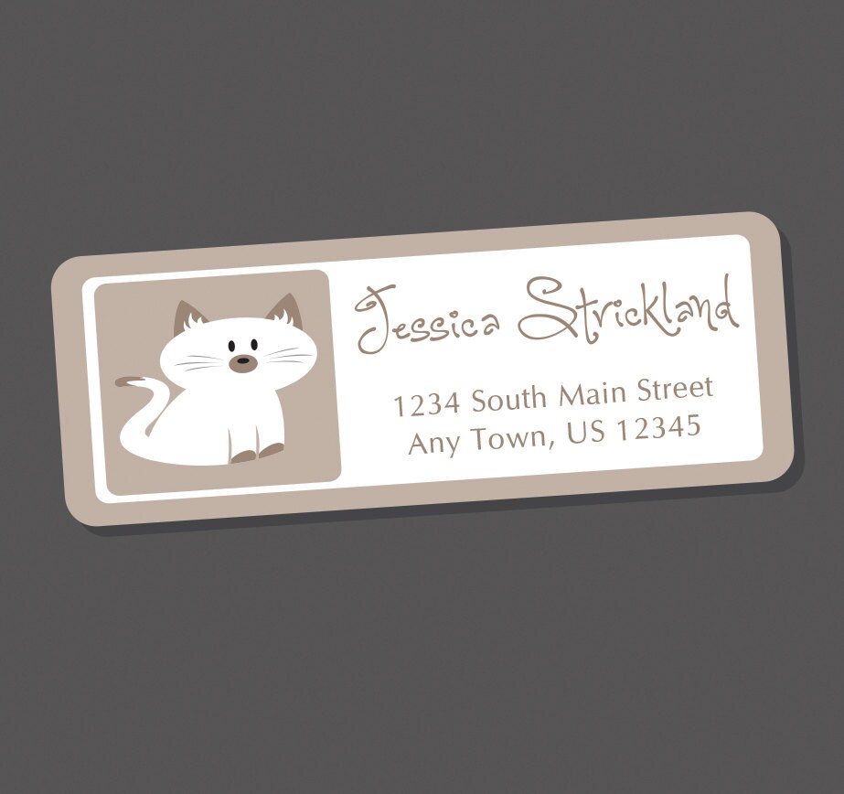 Siamese Cat Address Labels Return Address Labels Address