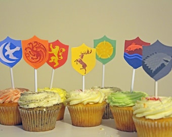 Game of Thrones GOT Cupcake toppers cake decorations