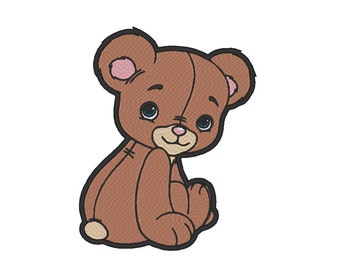 Teddy Bear Embroidery Design